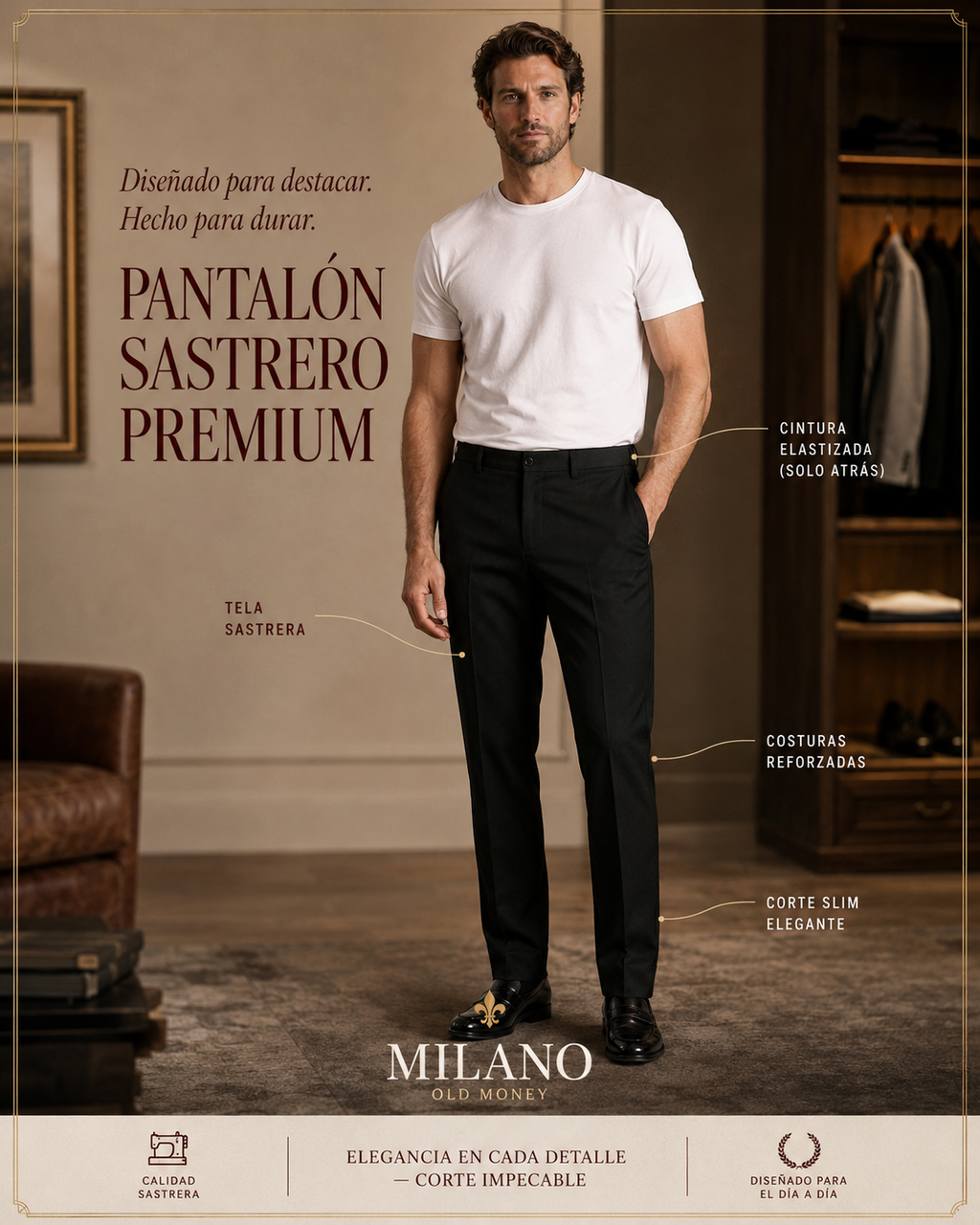 2x1 Pantalón Sastrero | Milano Old Money