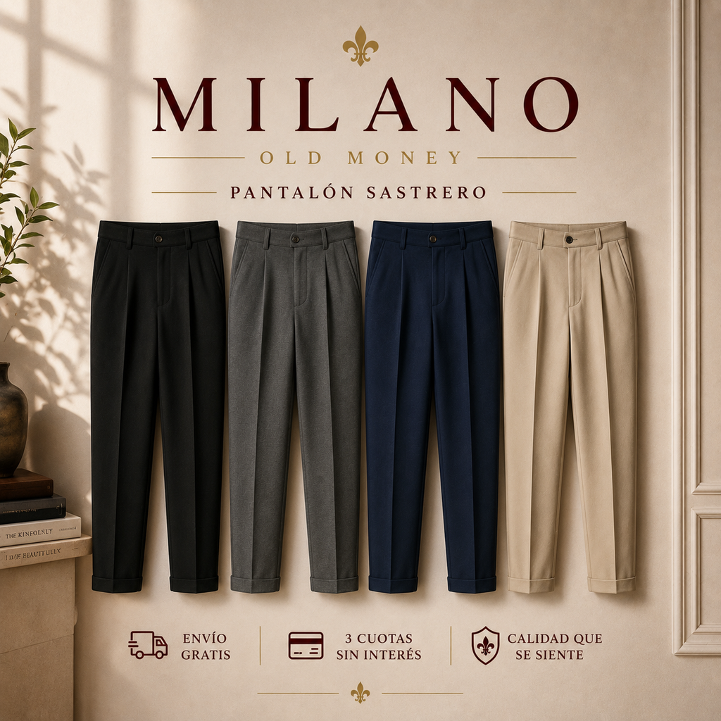 2x1 Outfit Completo – Pantalón Sastrero + Remera Slim Fit | MILANO
