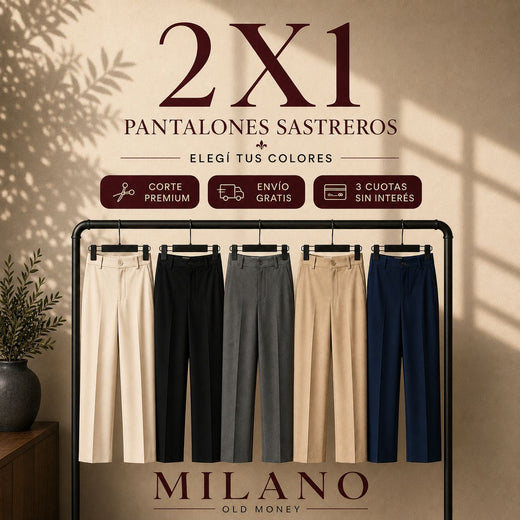 2X1 Pantalones sastreros