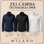 Camisa Milano - Tecnología Antiarrugas DWR | 2x1
